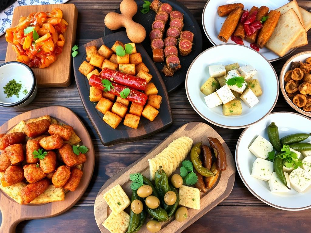 Färgglada spanska tapasrätter serverade på traditionellt vis på Calma spansk restaurang Göteborg Färgglada spanska tapasrätter serverade på traditionellt vis på Calma spansk restaurang Göteborg